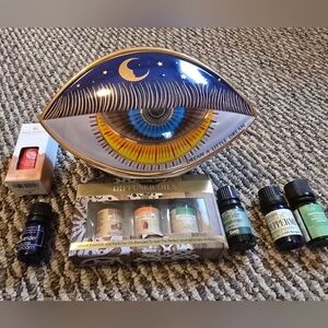 Zen Dream Eye Incense Holder with Aromatherapy Oils And More Everytbing Includee